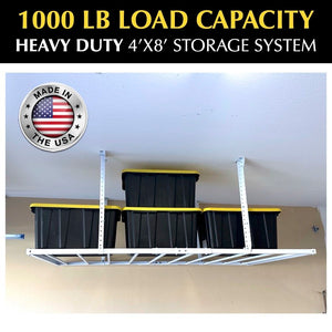 E-Z Storage - 1000 lbs 4’x 8’ Overhead Garage Storage System - Go Garage Cabinets