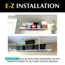 Load image into Gallery viewer, E-Z Storage - 1000 lbs 4’x 8’ Overhead Garage Storage System - Go Garage Cabinets
