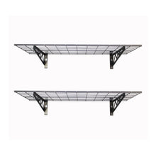 Load image into Gallery viewer, SafeRacks - Wall Shelves 18″ x 36″ (Two Pack with Hooks) - Go Garage Cabinets