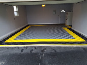 Swisstrax - Ribtrax Pro Garage Flooring Tile - 6 Pack 11 Colors 15.75"x15.75" - Go Garage Cabinets