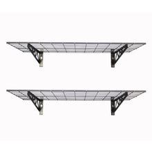 Load image into Gallery viewer, SafeRacks - Wall Shelves 24″ x 48″ (Two Pack with Hooks) - Go Garage Cabinets