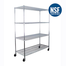 Load image into Gallery viewer, SafeRacks - 4-Tier Wire Shelving 24″ x 60″ x 72″ - Go Garage Cabinets