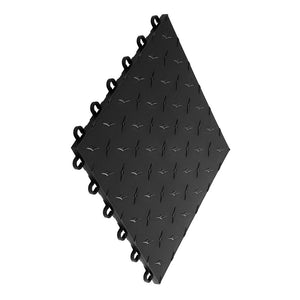 Swisstrax - Diamondtrax HOME Medium Mat Kit - Border (Jet Black/Slate Grey) - Go Garage Cabinets