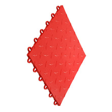 Load image into Gallery viewer, Swisstrax - Diamondtrax HOME Medium Mat Kit - Border (Jet Black/Arctic White/Racing Red) - Go Garage Cabinets