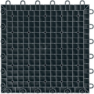 Swisstrax - Diamondtrax HOME 3-Car Garage Kit - Parking Pad (Jet Black/Racing Red/Slate Grey) - Go Garage Cabinets