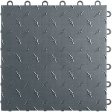Load image into Gallery viewer, Swisstrax - Diamondtrax HOME 1-Car Garage Kit - Checkered (Jet Black/Slate Grey) - Go Garage Cabinets