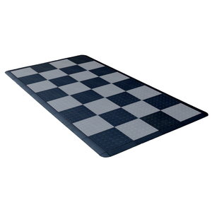 Swisstrax - Diamondtrax HOME Small Mat Kit - Checkered (Jet Black/Slate Grey) - Go Garage Cabinets
