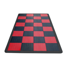 Load image into Gallery viewer, Swisstrax - Diamondtrax HOME Small Mat Kit - Checkered (Jet Black/Racing Red) - Go Garage Cabinets