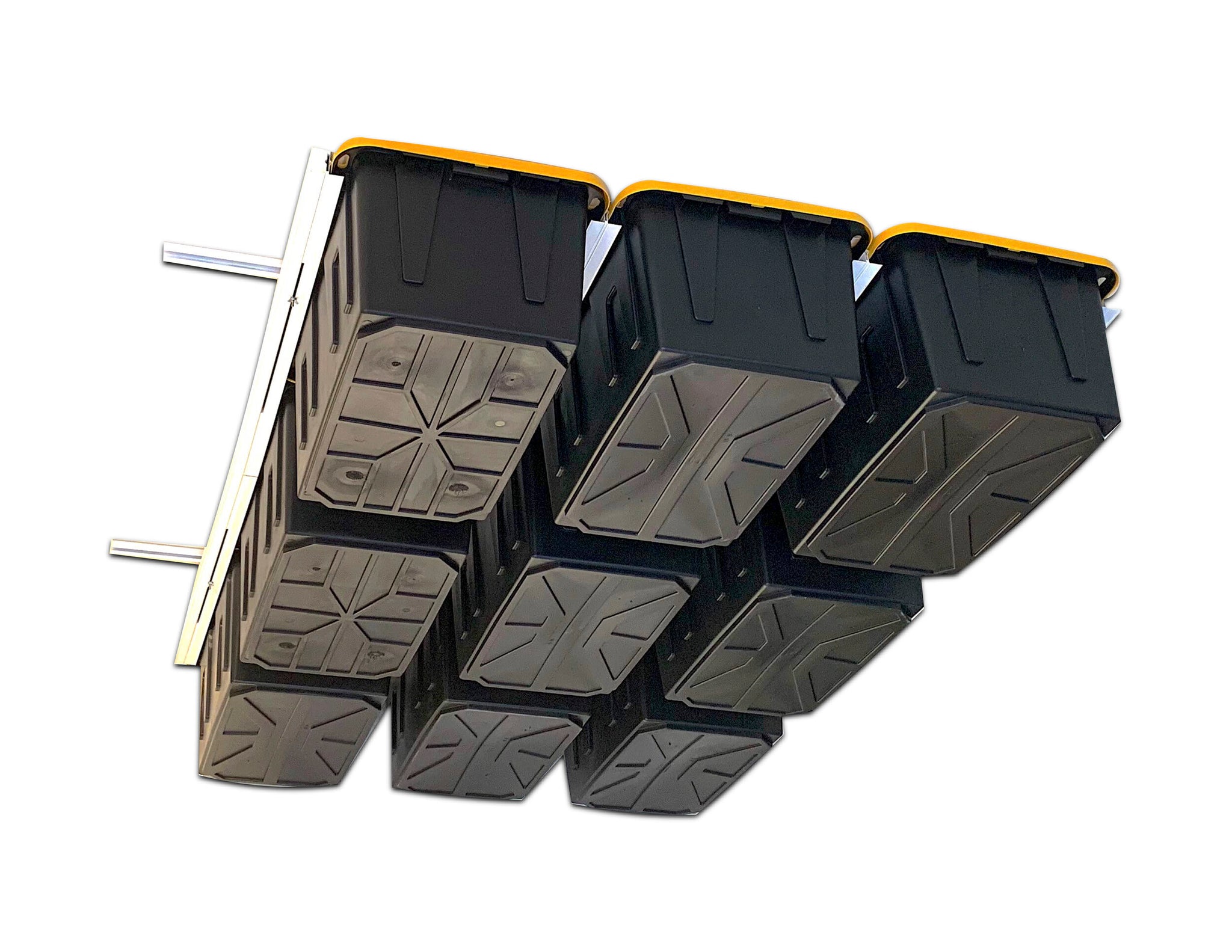 E-Z Glide Overhead Tote Organization System - Overhead Garage Storage
