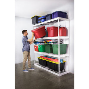 SafeRacks -  Garage Shelving Rack 24" x 72" x 84" - Go Garage Cabinets