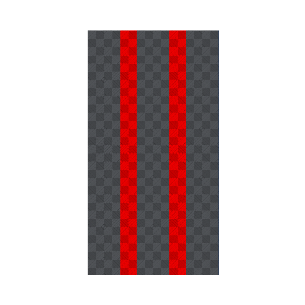 Swisstrax - Ribtrax PRO 1-Car Garage Kit - Racing Stripes (Slate Grey/Racing Red) - Go Garage Cabinets