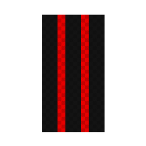 Swisstrax - Ribtrax PRO 1-Car Garage Kit - Racing Stripes (Jet Black/Racing Red) - Go Garage Cabinets
