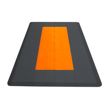 Load image into Gallery viewer, Swisstrax - Diamondtrax HOME Small Mat Kit - Runner (Jet Black/Tropical Orange) - Go Garage Cabinets