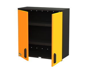 Swivel Storage Solutions -  30” Wall Mount Top Cabinet with 2 Adjustable Shelves - Go Garage Cabinets