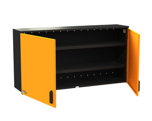 Swivel Storage Solutions -  60” Wall Mount Top Cabinet with 2 Adjustable Shelves - Go Garage Cabinets