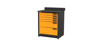 Swivel Storage Solutions -  6 Drawer 30" Modular Workbench - Go Garage Cabinets