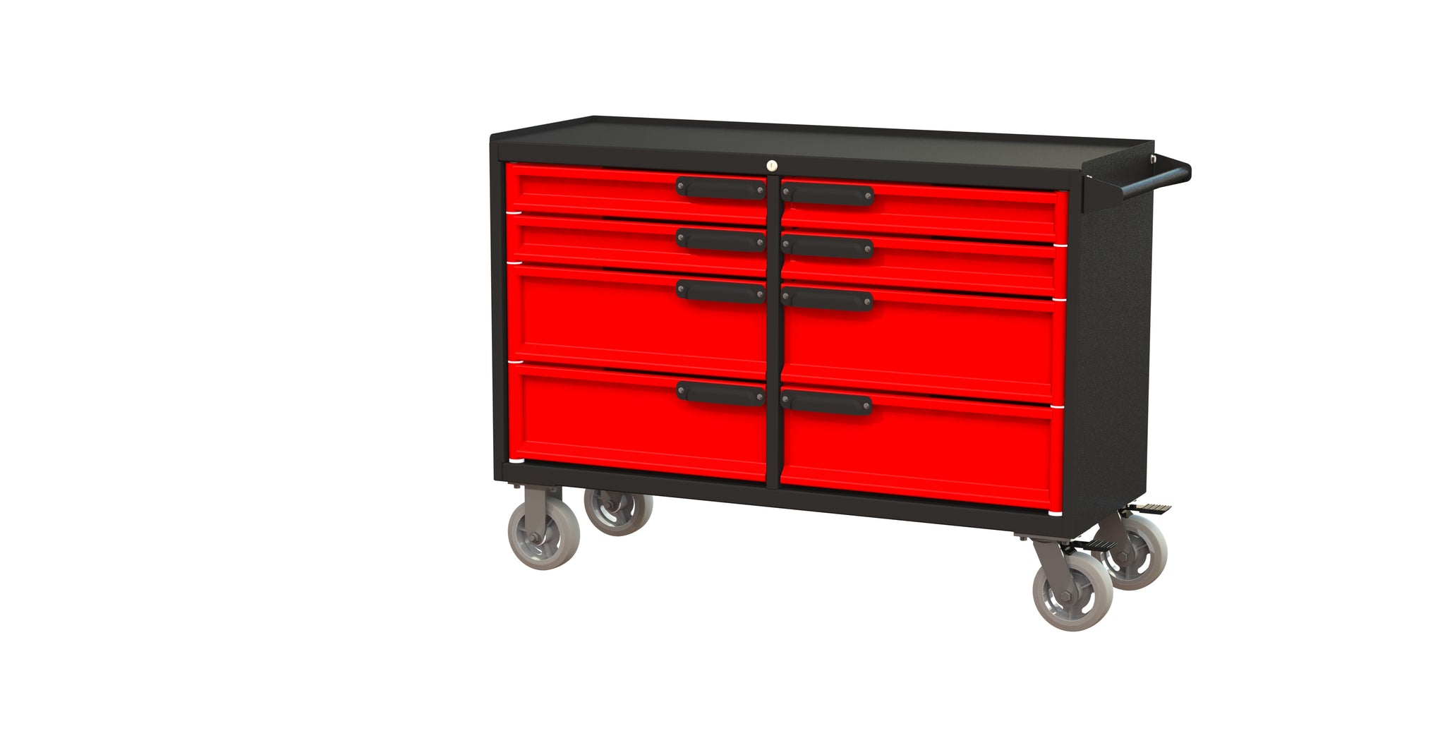 RED 8 DRAWER SERVICE CART