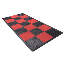 Load image into Gallery viewer, Swisstrax - Ribtrax PRO Small Mat Kit - Checkered (Jet Black/Racing Red) - Go Garage Cabinets