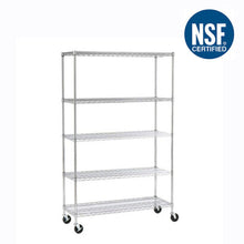Load image into Gallery viewer, SafeRacks - 5-Tier Wire Shelving 18″ x 48″ x 72″ - Go Garage Cabinets