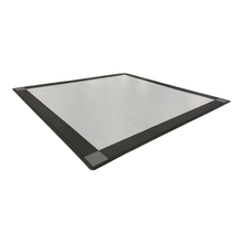 Load image into Gallery viewer, Swisstrax - Diamondtrax HOME Large Mat Kit - Four Corners (Pearl Silver/Jet Black/Slate Grey corners) - Go Garage Cabinets