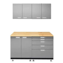 Load image into Gallery viewer, Hercke -  Basic Work Center Garage Cabinet System | 24”D x 60”W x 84”H KIT4 - Go Garage Cabinets